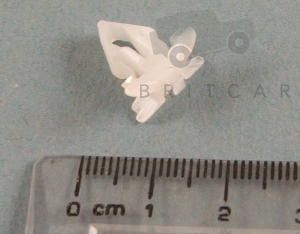 Image of BTR4428, a 'PLASTIC CLIP WINDSCREEN TRIM P38 NRR' part