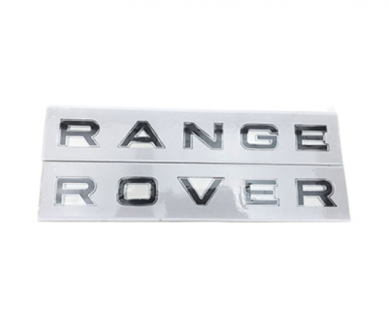 Image of BCR203, a 'RANGE ROVER BONNET DECAL - BLACK - STUDDED' part
