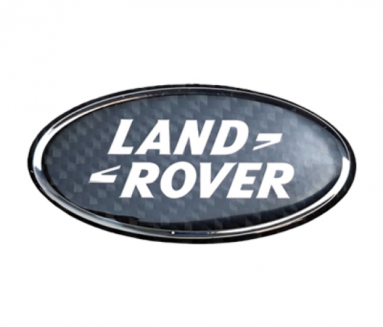 Image of BCR218, a 'LAND ROVER BADGE - CARBON FIBRE - 85MM' part