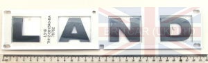 Image of DAB500290, a 'BONNET DECAL 'LAND' DEFENDER FROM 2007 ON' part