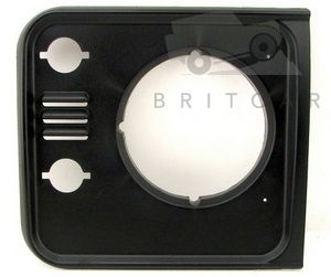 Image of DHH100780PUC (LR051109), a 'RIGHT HAND BLACK HEADLAMP BEZEL - DEFENDER VIN XA ONWARDS' part