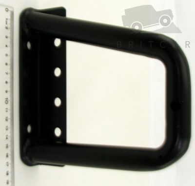 Image of DQN500040, a 'BUMPER REAR BLACK RIGHT HAND HI-CAP - DEFENDER' part