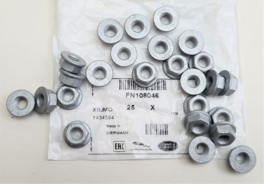 Image of FN108046, a 'NUT M8 PLAIN FLANGED - MULTIPLE APPLICATIONS' part