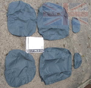 Image of LR005128, a 'WATERPROOF SEAT COVERS OUTER FRT DEF' part
