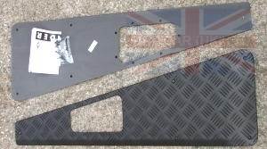 Image of LR005242, a 'WING TOP PROTECTORS - BLACK - DEFENDER' part