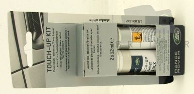 Image of LR005732, a 'PAINT TOUCH UP ALASKA WHITE LRC909' part