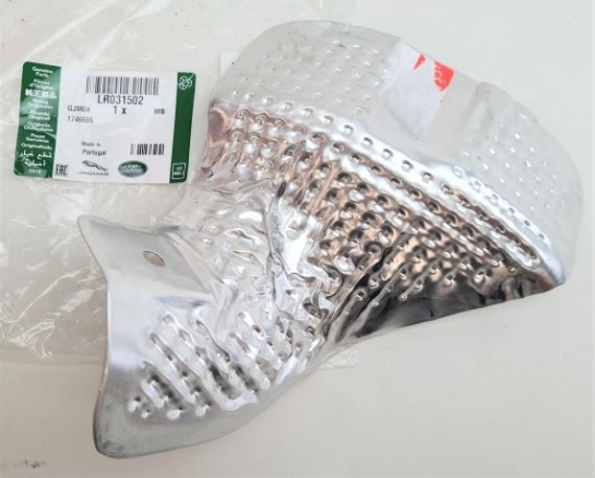 Image of LR031502, a 'EXHAUST MANIFOLD HEAT SHIELD - LOWER - DEFENDER FROM VIN CA000001' part