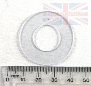 Image of MXC7335, a 'PLASTIC WASHER WHEEL COVER DEF/DIS' part