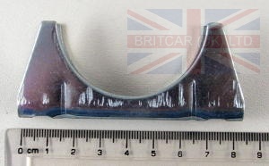 Image of NTC1312, a 'EXHAUST BRACKET REAR CLAMP - DEFENDER ' part