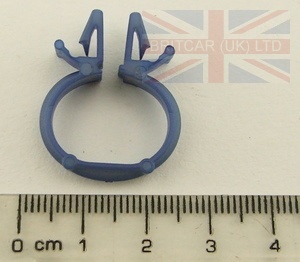 Image of PRC5275, a 'OMEGA CLIP 17 X 13MM BLUE 6.5MM HOLE' part