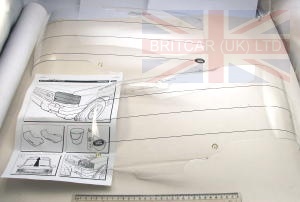 Image of STC8932AA, a 'HEADLAMP GUARDS PERSPEX DISCO 94MY>' part