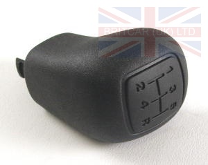 Image of UKJ100340PUY, a 'GEAR KNOB BLACK MANUAL F/L 4A>' part