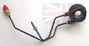 Image of UUB000070, a 'SLAVE CYLINDER & PIPE ASSY CLUTCH TD4 FREELANDER 1' part