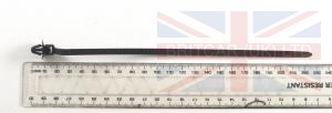 Image of YYD100150, a 'WIRING HARNESS CLIP BLACK 4.6 X 230MM' part