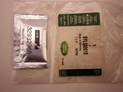 Image of SYL500010, a 'BRAKE LUBRICATING GREASE SACHET 5G' part