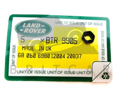 Image of BTR9905, a 'NUT HEADLINING TRIM FITTING' part