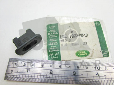 Image of EKC100340PUY, a 'DOOR SILL LOCK ESCUTCHEON - BLACK -  DISCOVERY 2' part