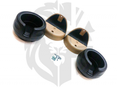 Image of STC53156SUC, a 'CUP HOLDERS - PAIR - BEIGE - DISCOVERY 1 AND 2' part