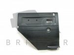 REAR SIDE DOOR TRIM CASING - LEFT HAND - LESS CENTRAL LOCKING - BLACK - DEFENDER 