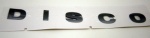 FRONT BONNET / HOOD BADGE - DISCO - BRUNEL - DISCOVERY 4 FROM VIN EA000001
