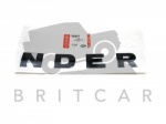 BONNET / HOOD DECAL - NDER - BLACK - DEFENDER 2007 ON
