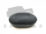 FRONT SEAT BASE COVER & CUSHION - CLOTH - BLACK - DEFENDER 2007 ON