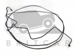 MODULATOR TO REAR HOSE (LH) BRAKE PIPE - 4 WHEEL ANTI-LOCKING BRAKING SYSTEM - FREELANDER 1 1996-2006 FROM (V) 1A000001