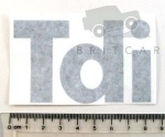 BADGE FRONT WING - TDI -  LIGHT GREY DEFENDER