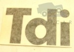 BADGE FRONT WING - TDI - BLACK - DEFENDER
