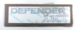 DECAL 'DEFENDER 110' SILVER ON CLEAR - DEFENDER