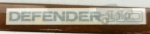 DECAL 'DEFENDER 110' SILVER ON CLEAR