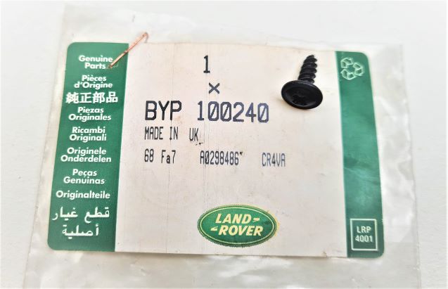 SCREW POLYMATE BLACK - MULTIPLE APPLICATIONS - RANGE ROVER SPORT 2005 TO 2009 - FREELANDER 1996 TO 2006