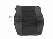 BLACK WITH POCKET LEATHER AND CLOTH FRONT SEAT BACK COVER - DEFENDER 1983-2006