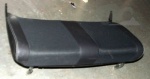 REAR LARGE BLACK LEATHER AND CLOTH  SPLIT SEAT CUSHION - 110" DEFENDER 1987-2006