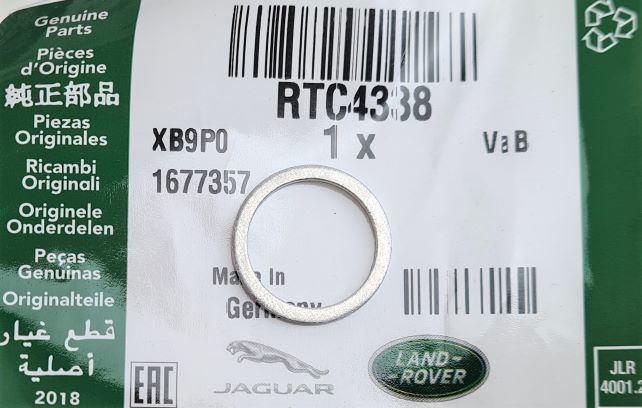 AUTOMATIC TRANSMISSION SEALING WASHER - DEFENDER - DISCOVERY 1 + 2 - RANGE ROVER CLASSIC + P38
