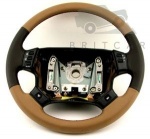 STEERING WHEEL LEATHER WALNUT H+H NRR