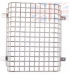 SINGLE EXTERIOR FRONT GALVANIZED LIGHT GUARD WITH NATURAL FINISH- LAND ROVER SERIES 11 +AND 111