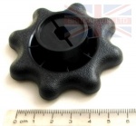 FRONT SEAT SQUAB LUMBAR SUPPORT HANDLE BLACK - DISCOVERY 2