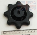 HANDWHEEL - FRONT SEAT SQUAB MANUAL RECLINE MECHANISM - BLACK - DISCOVERY 2 FROM VIN 3A000000 TO 2004