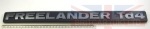 DECAL - FREELANDER TD4 - BRUNEL -  FREELANDER 1996 TO 2006 FROM VIN 4A TO 6A