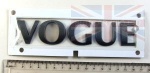 REAR TAILGATE DECAL - VOGUE -  BRUNEL METALLIC - RANGE ROVER VOGUE FROM VIN 6A000001 TO 8A999999