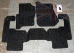 BLACK RUBBER MAT SET - 4 PIECE LEFT HAND DRIVE - DISCOVERY 3