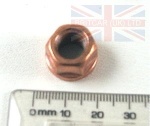 NUT M10 FLANGED COPPER