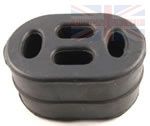 EXHAUST RUBBER MOUNT  4-HOLE - DEFENDER - DISCOVERY 1 + 2 - RANGE ROVER CLASSIC + P38
