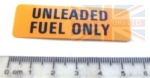 DECAL - UNLEADED FUEL ONLY - DEFENDER - RANGE ROVER CLASSIC + P38 - DISCOVERY 1 + 2 - FREELANDER 1