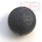 KNOB ASSEMBLY - TRANSFER BOX CHANGE - BLACK LEATHER - 5 SPEED - DEFENDER