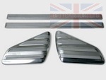 FRONT AND REAR POLISHED STAINLESS STEEL SIDE SILL TREAD PLATE KIT - FREELANDER 2 2006-2014
