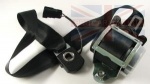 RIGHT HAND BLACK SEAT BELT ASSEMBLY -  (+)"CDN/MEX/USA" - DISCOVERY 3 - RANGE ROVER SPORT - DISCOVERY 4 