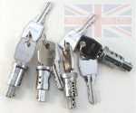 BASIC LOCK AND KEYS - 4 BARRELS PLUS 2 KEYS - WITHOUT STEERING COLUMN LOCK - SERIES 111 - DEFENDER 1987 TO VIN 1A622423