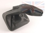 GREY LEATHER GEAR LEVER GAITER - RANGE ROVER CLASSIC